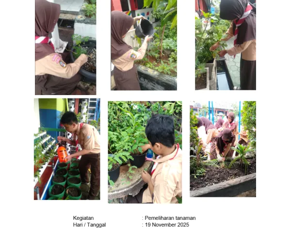 PEMELIHARAAN TANAMAN OLEH SISWA